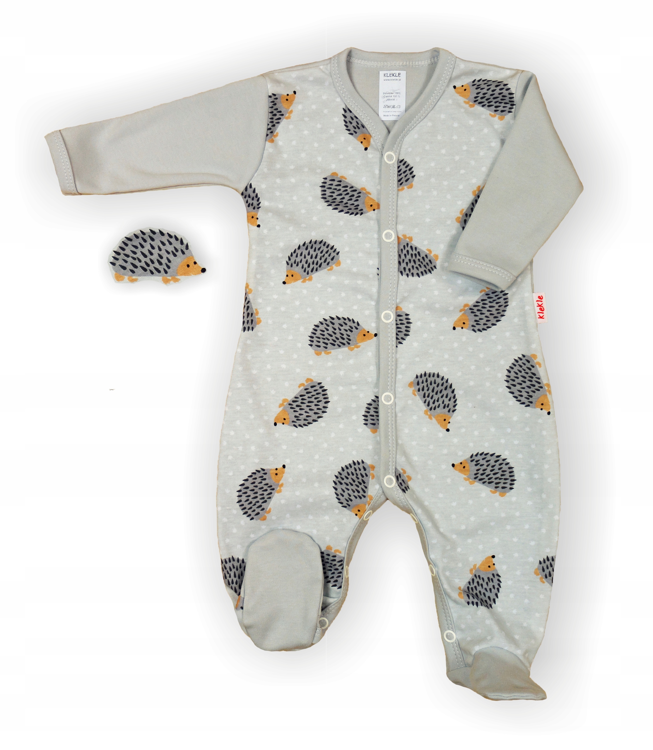 PAJAC rozpinany 3PAK Bawełna 100% r 68 KLEKLE Płeć chłopcy dziewczynki