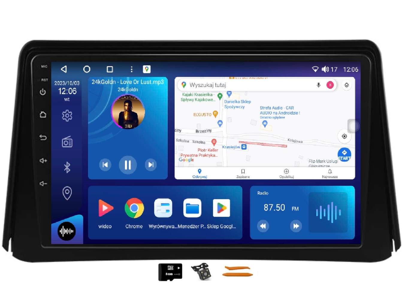 Rádio Android Navigácia Qled Carplay Lte 64GB Gps Dsp Opel Mokka A 1 12-16