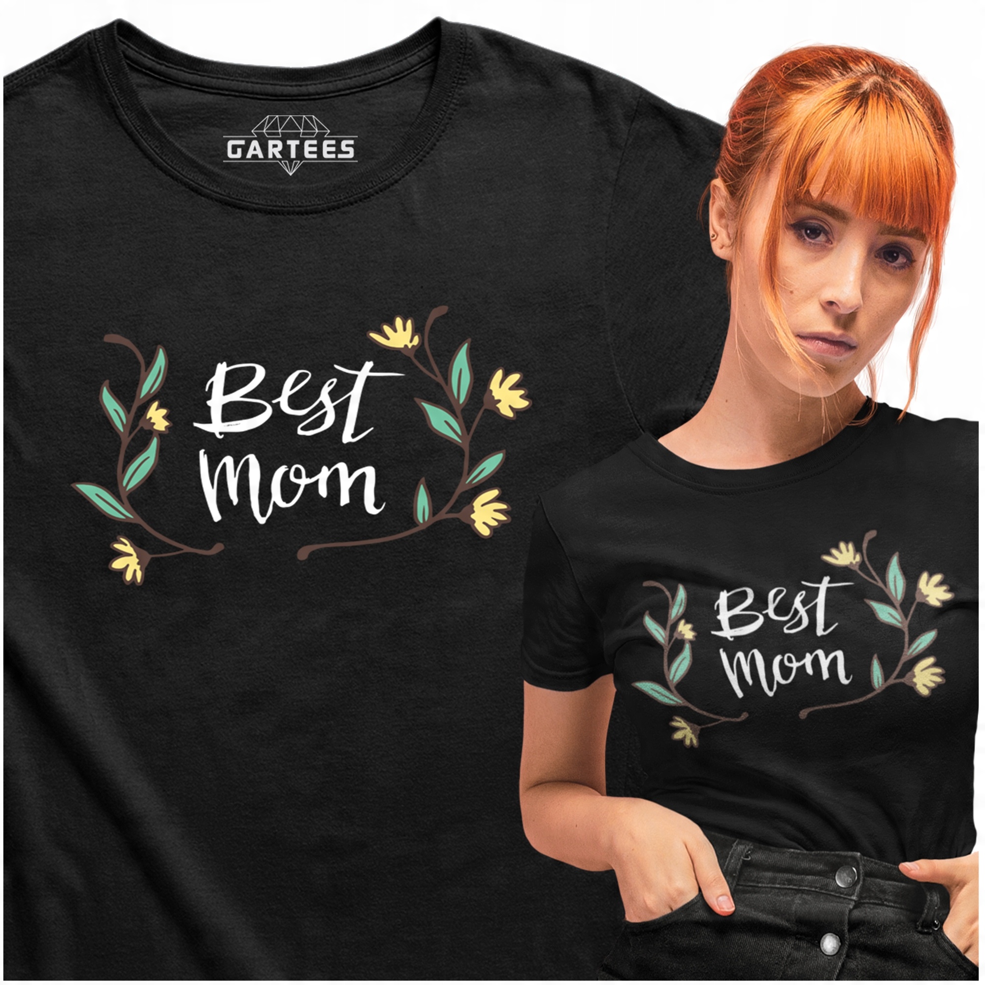 

T-shirt Damski Najlepsza Mama Prezent Dzień Matki