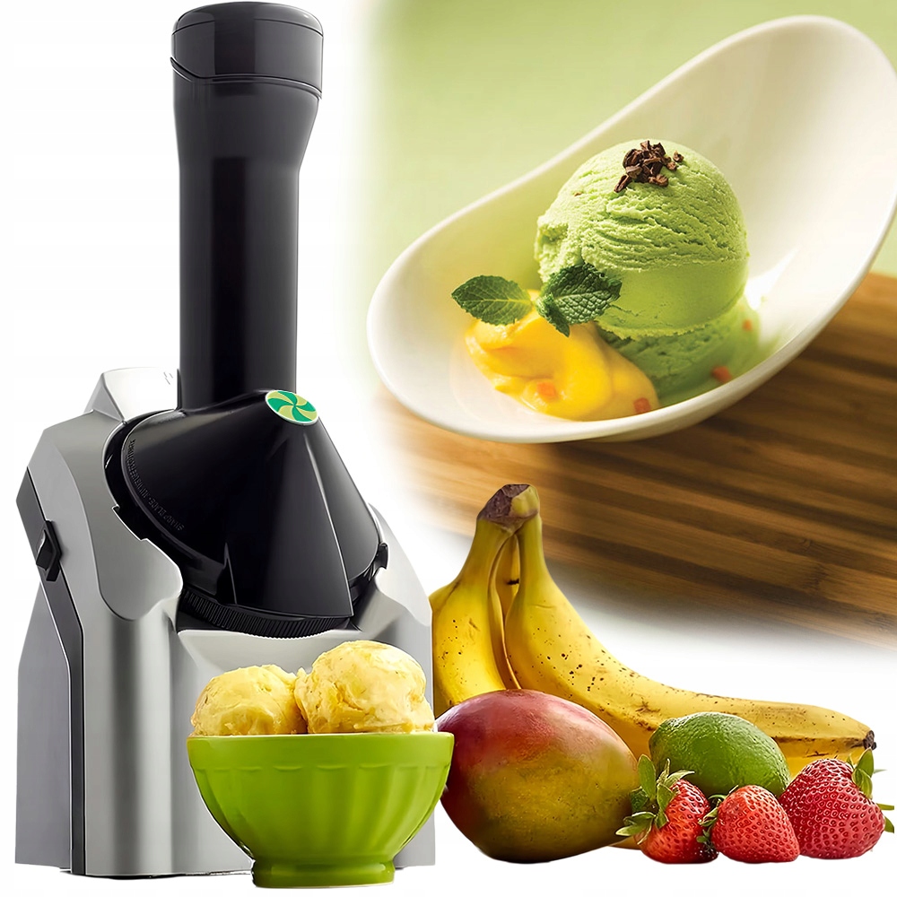 Domácí zmrzlinovač soft ice cream maker 70W zdravá zmrzlina s ovocem