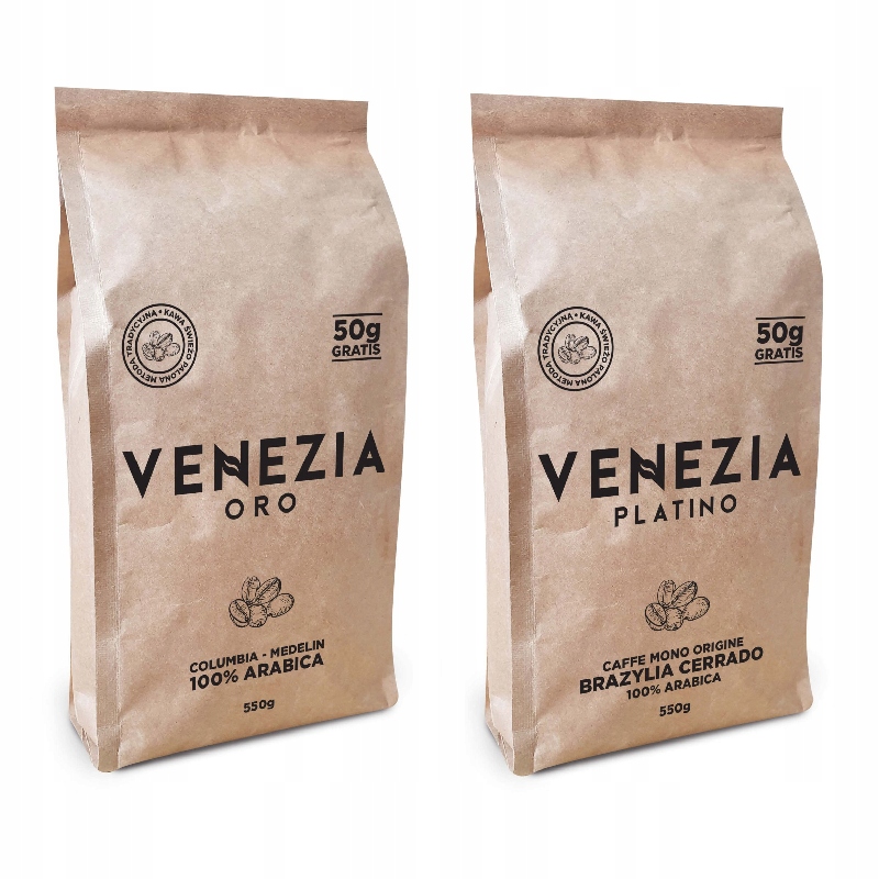 Levně Káva zrnková 1100 g Čerstvě Pražená Arabica 100%