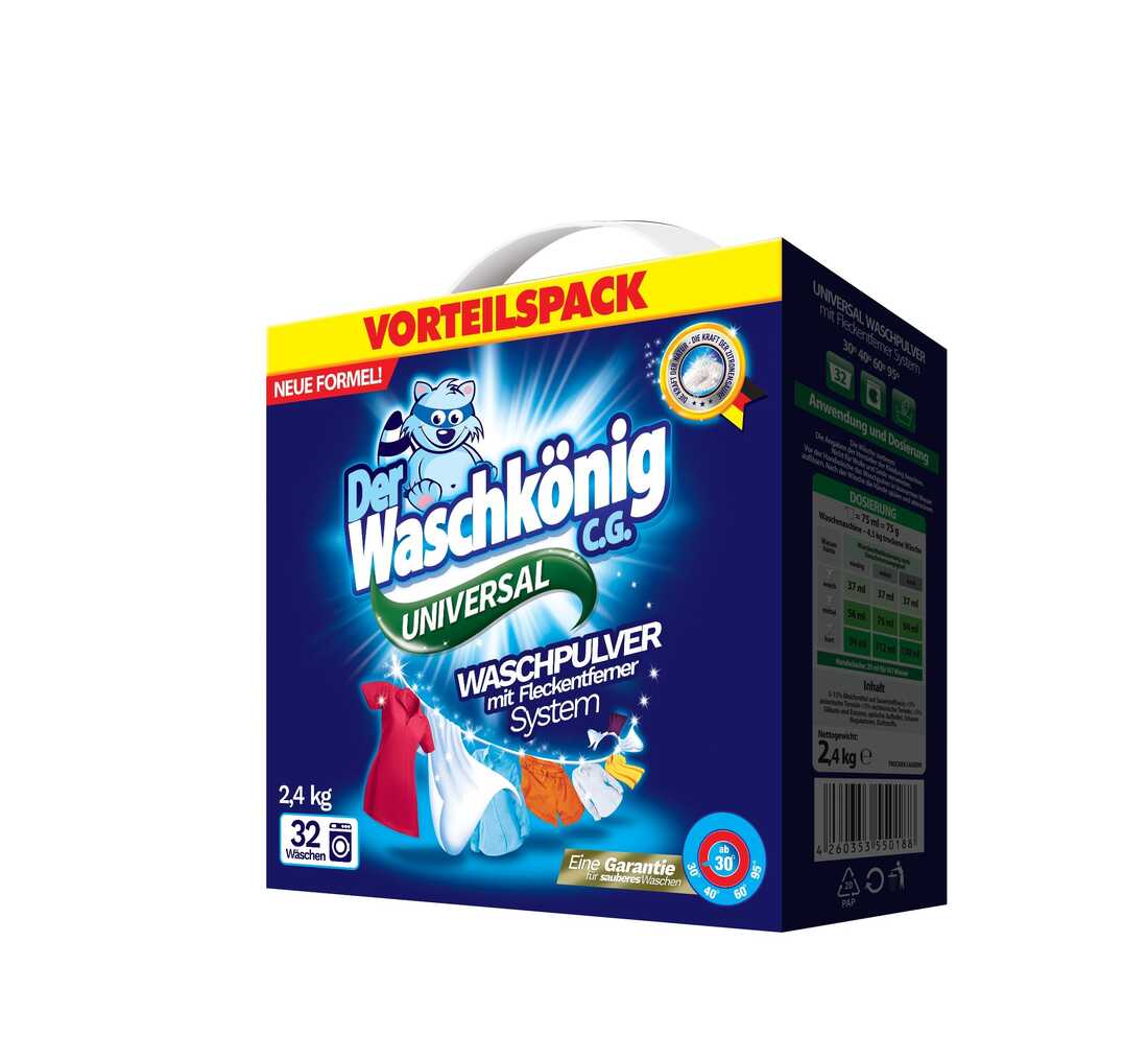 

Waschkonig Proszek Prania Universal 2,4 kg 32 prań