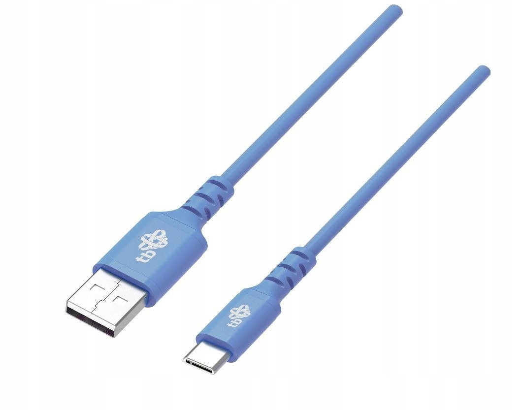 Tb Kabel Usb-usb C 1m silikonowy niebieski Quick C