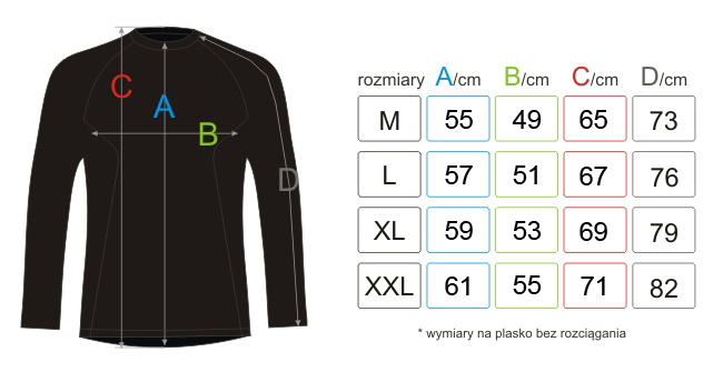 KOSZULKA BLUZKA TERMOAKTYWNA NA ROWER roz. XXL Płeć mężczyzna