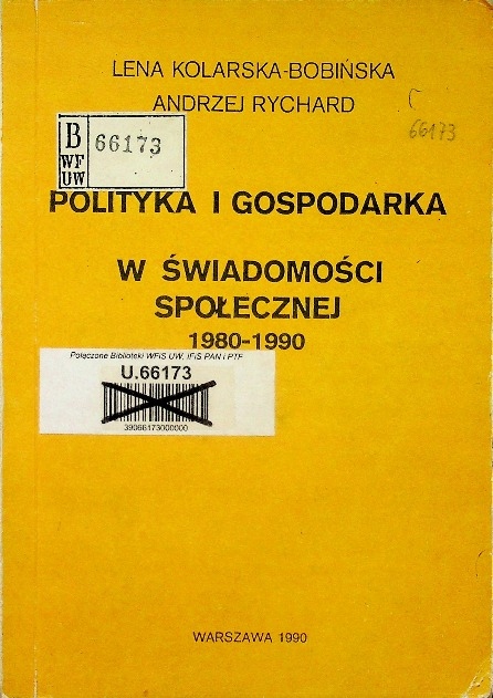 Polityka i gospodarka w świadomości