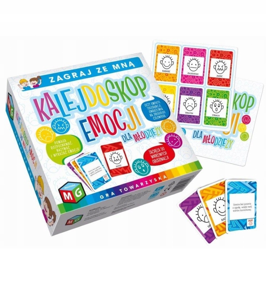 Gra towarzyska Kalejdoskop emocji dla młodzieży