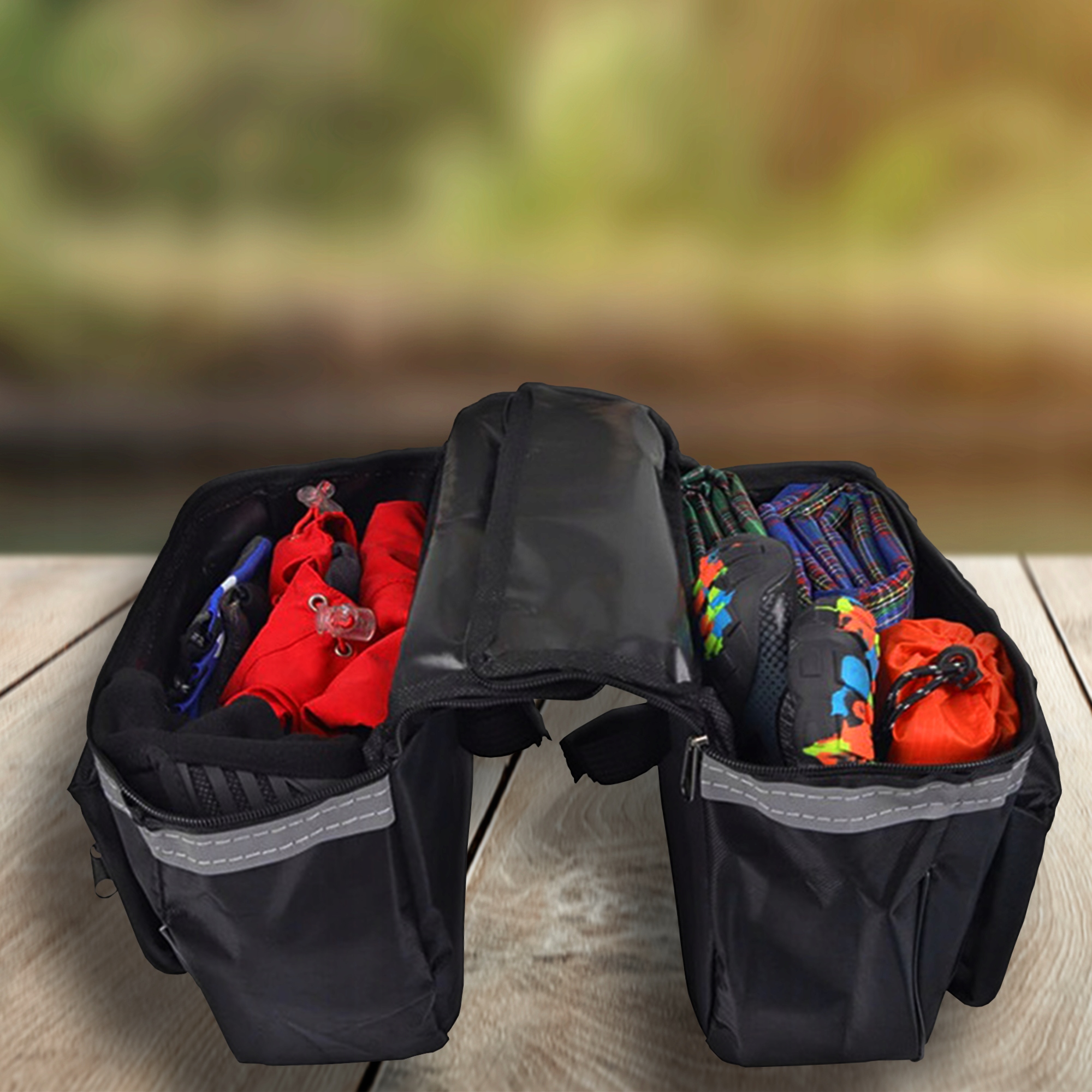 TORBA NA ROWER BAGAŻNIK SAKWA ROWEROWA WODOODPORNA ODBLASKOWA KUFER POJEMNY Marka Inna marka