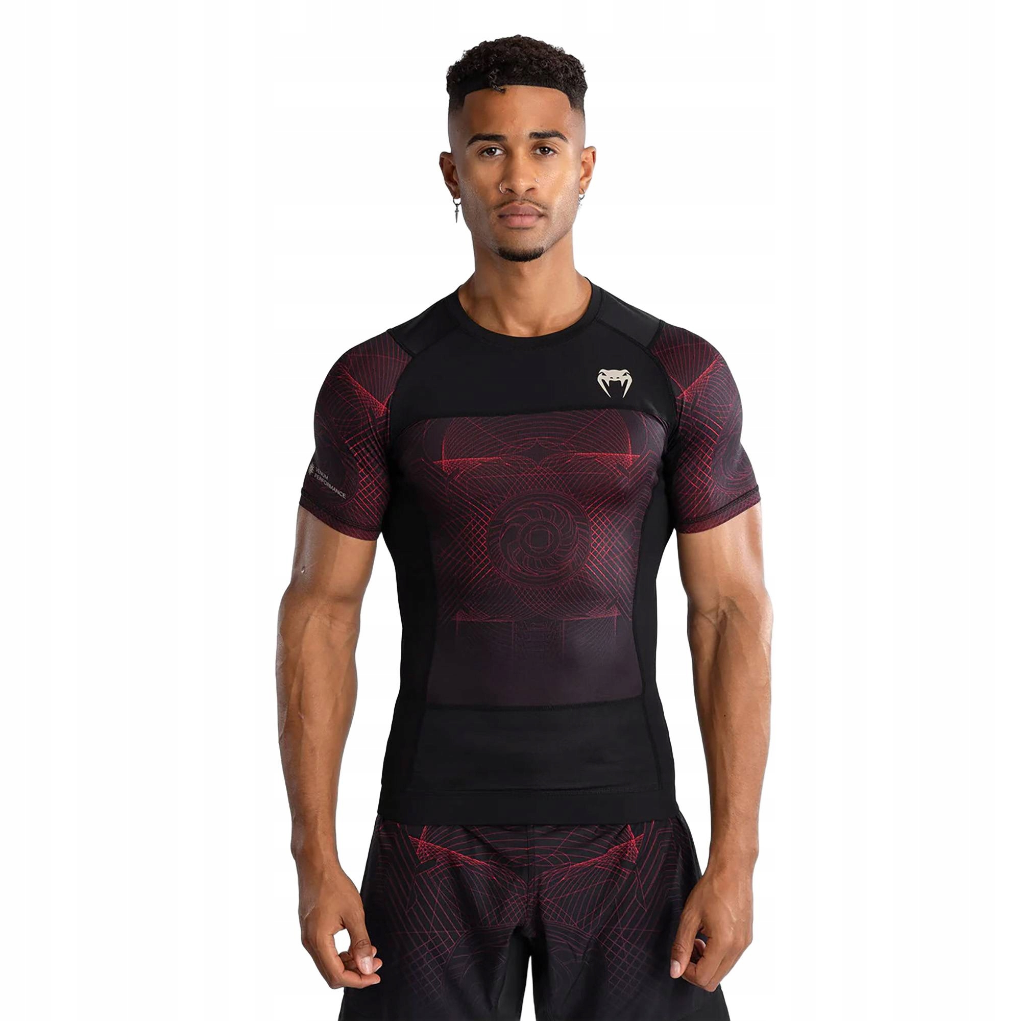 Rashguard męski Venum G-Fit Air Men'S Short Sleeve Rashguard deep black/XXL