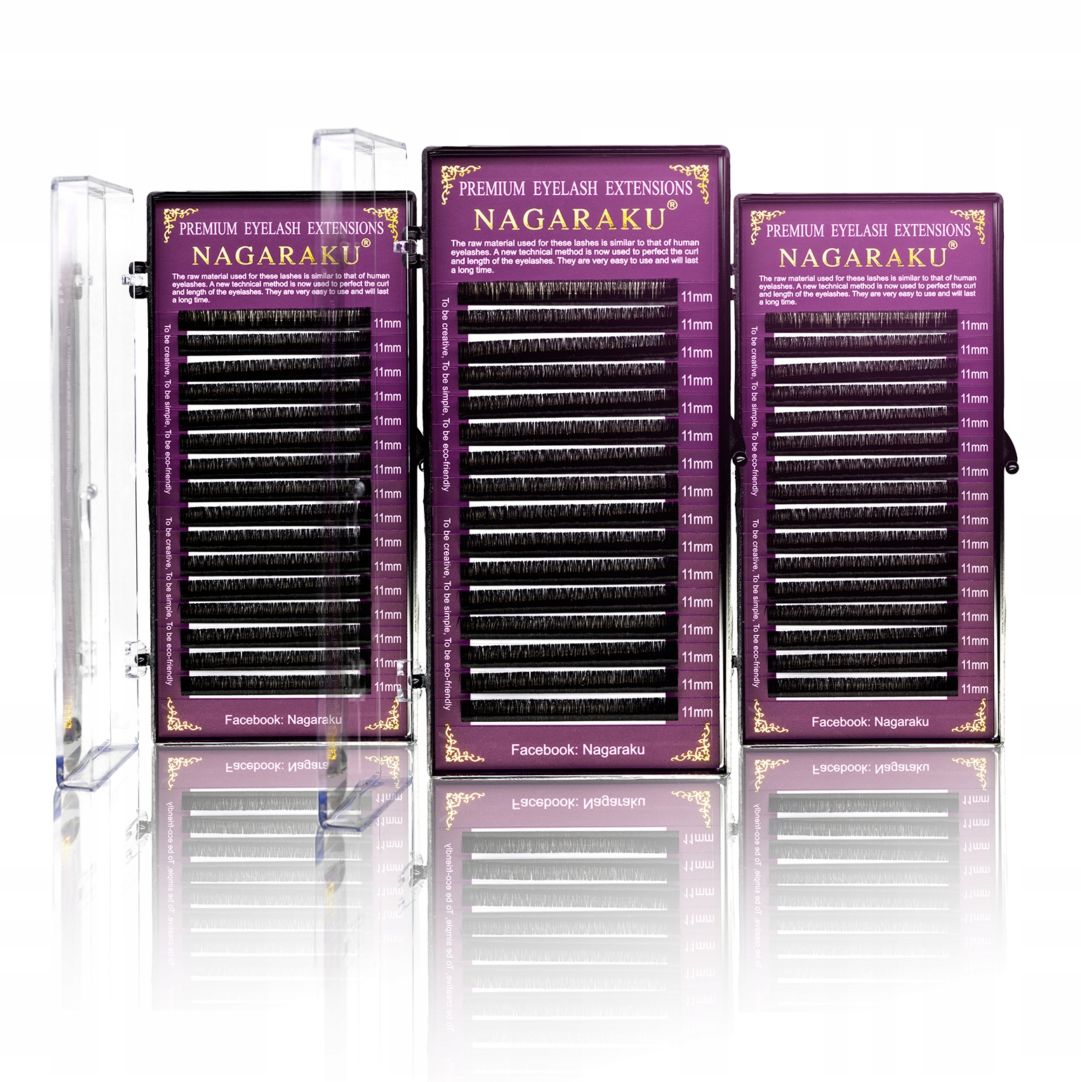 Rzęsy NAGARAKU Mink D 0.07 10mm 16 pasków EAN (GTIN) 6950963034175