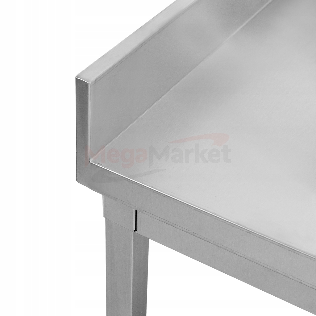 Stół roboczy GASTRONOMICZNY z PÓŁKĄ 180x70 ze stali nierdzewnej przyścienny Długość 1800 mm