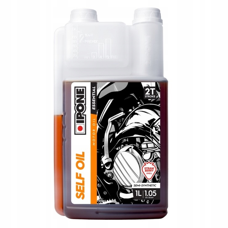 Olej Do Mieszanki Ipone Self Oil 2T Półsyntetyczny Truskawka 1L