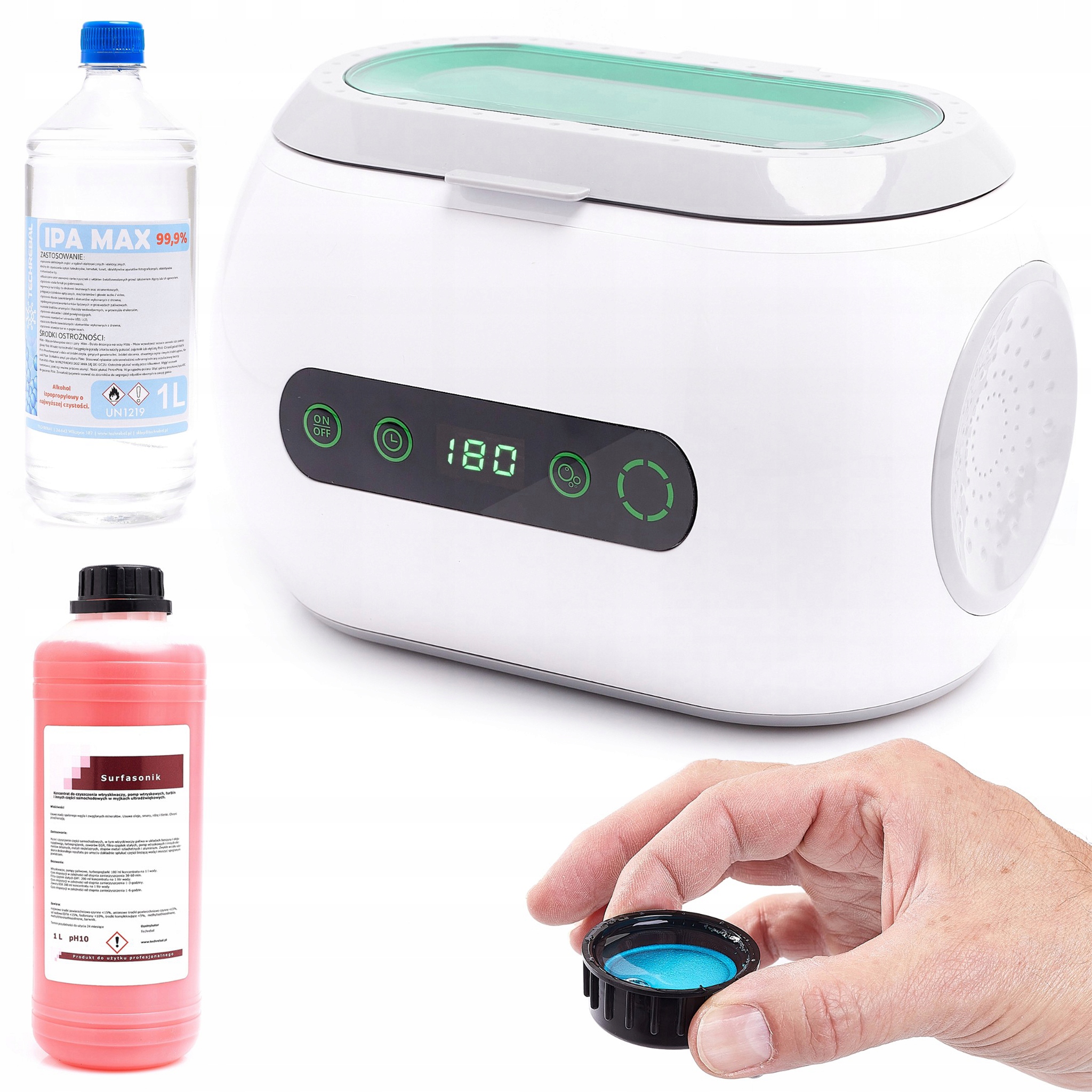 Ultrazvuková Vaňa Na Umývanie 600 ML 0,6 L 35 W Pre Elektroniku Tekutina 1 L Alkohol 1 L