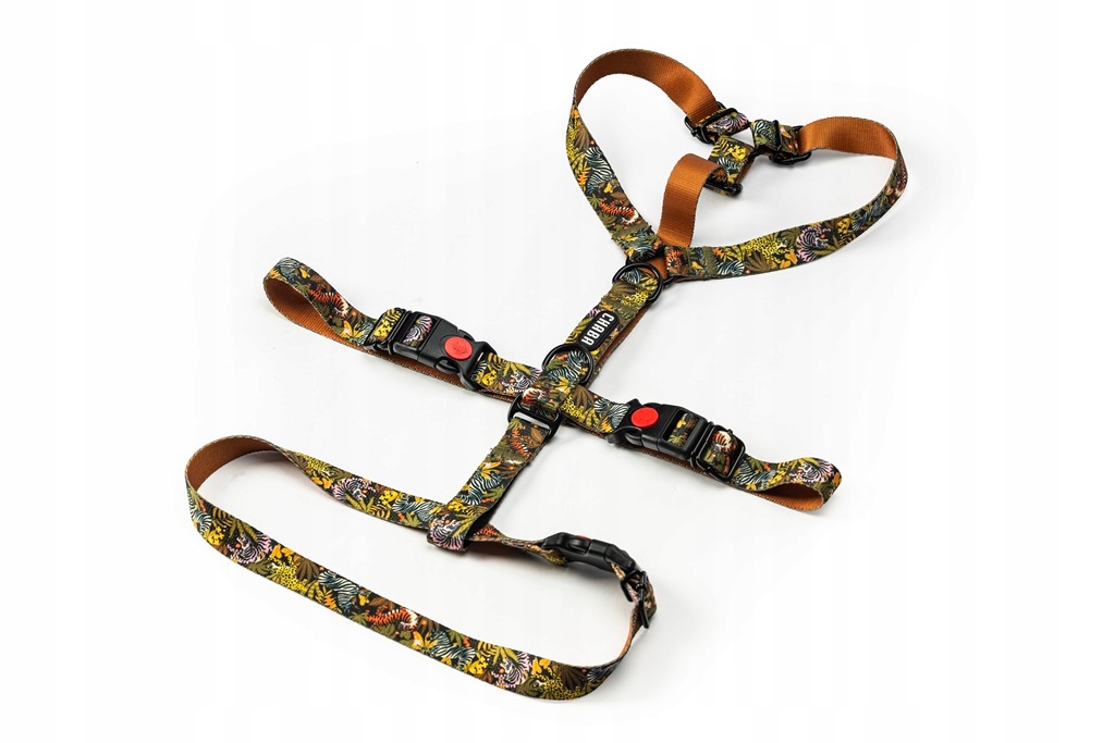 Chaba Guard Szelki Antyucieczkowe Regulowane bezpieczne dla psa Jungle