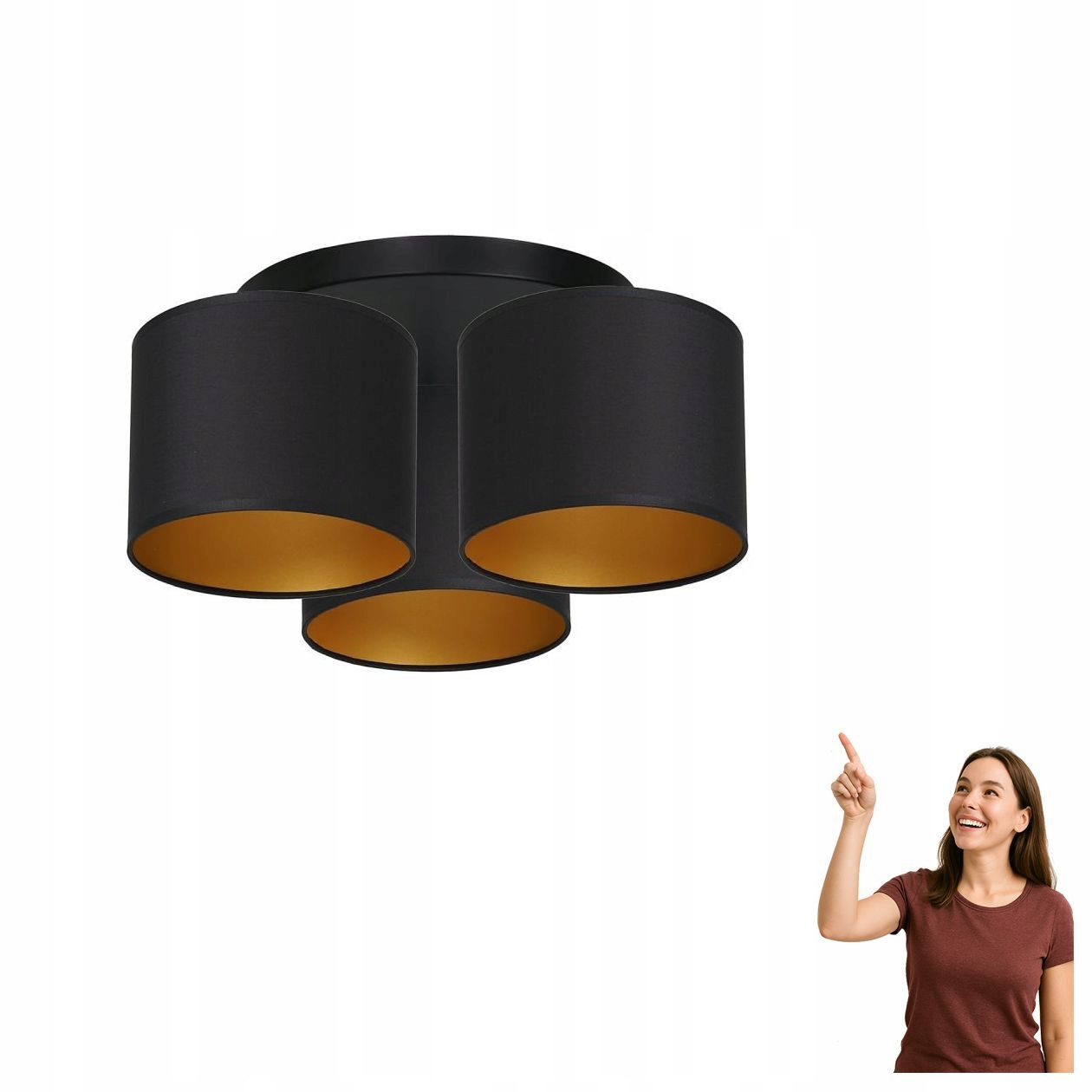 Trojitá Stropní svítidlo Arden 3488 Luminex