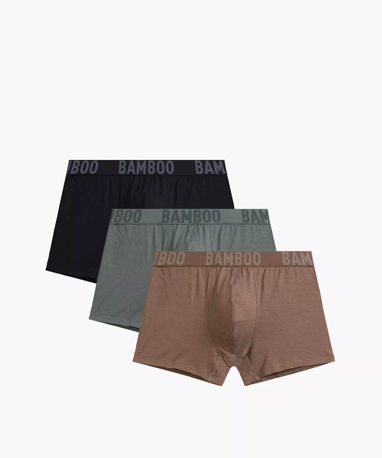 Pánské Boxerky 3MH-215 Bambus S khaki/černá/béžová