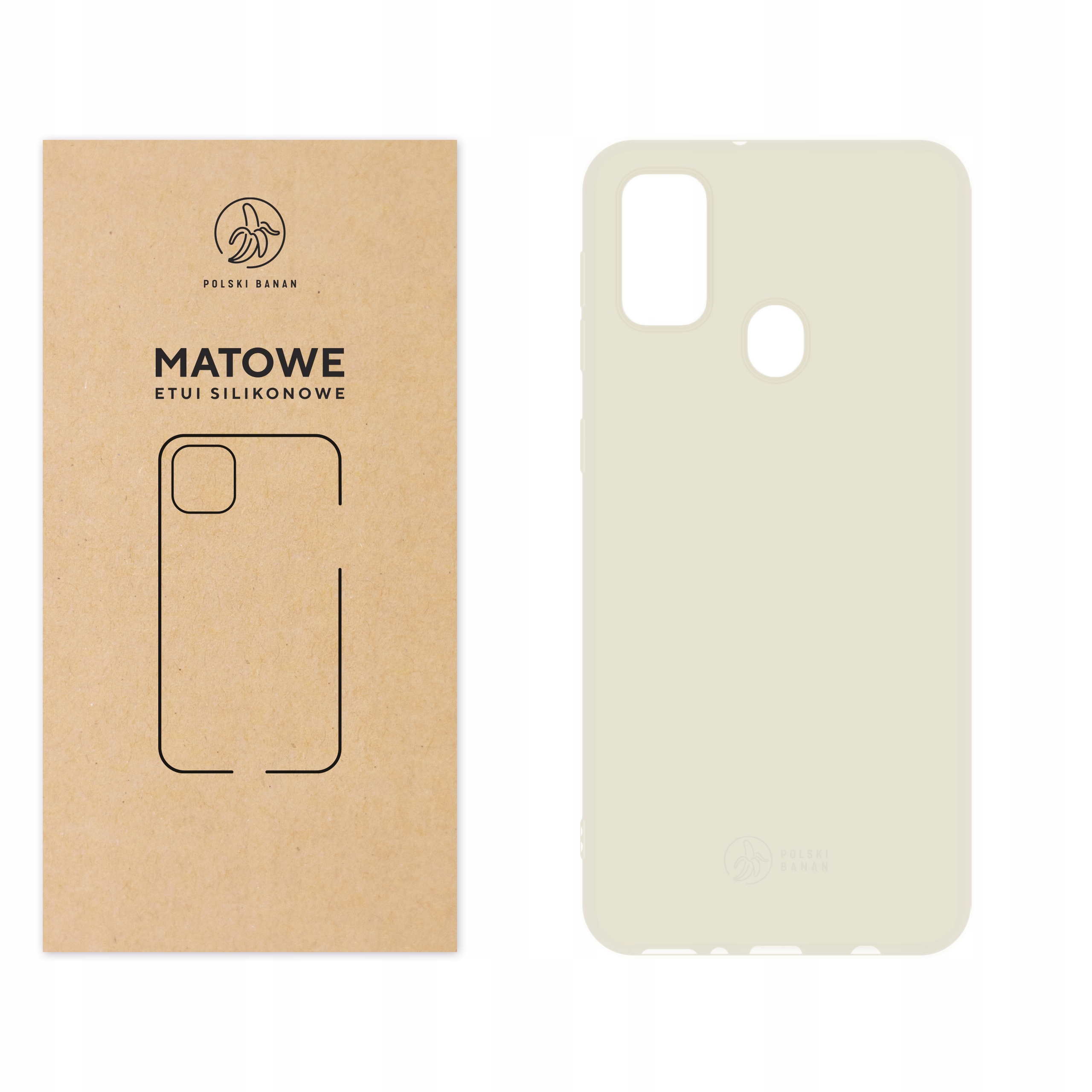 

Etui Matowe do Samsung M21 kremowe