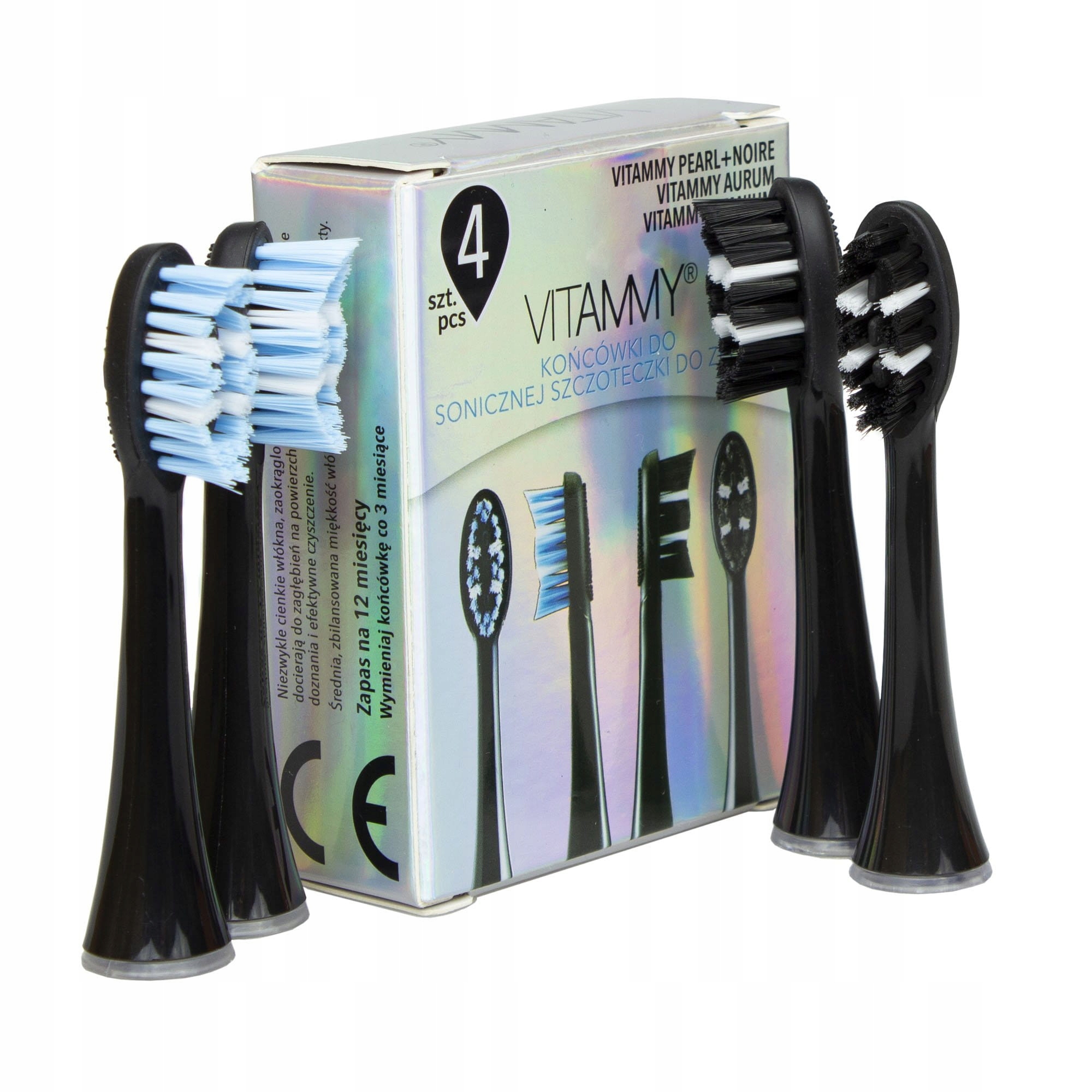 

Końcówki Vitammy Pearl+ noir 4szt
