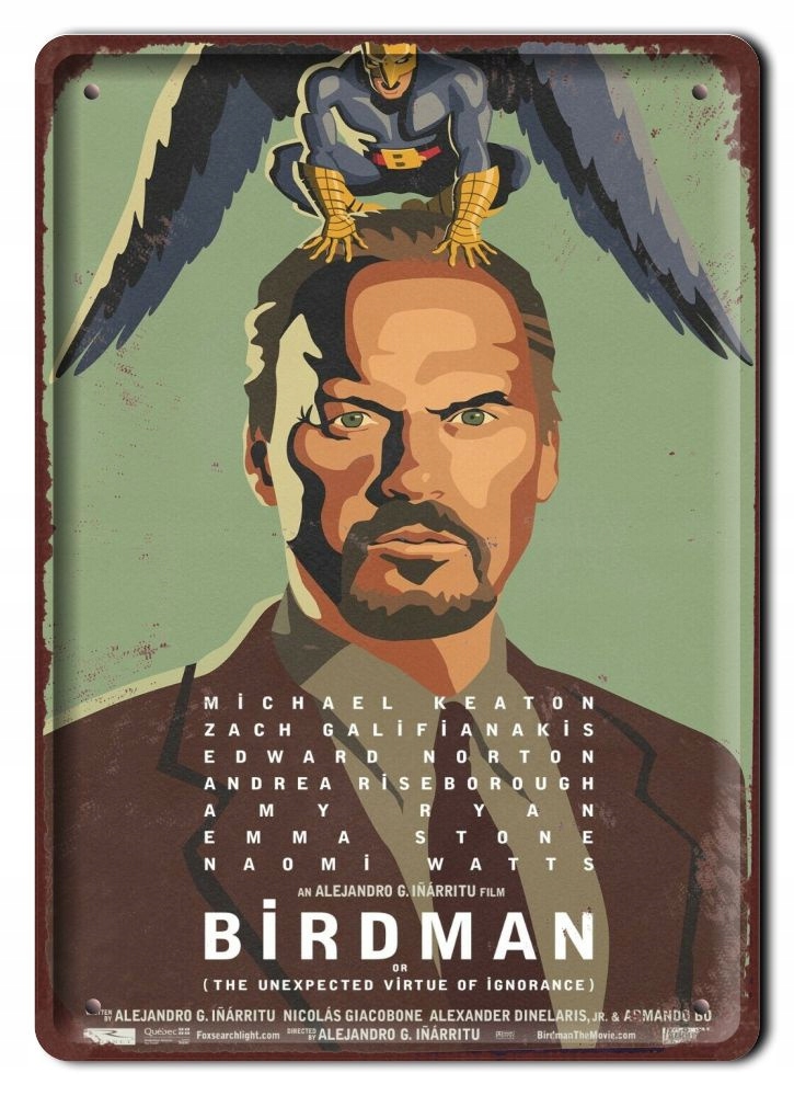 Birdman Szyld Plakat filmowy-metalowy #15581