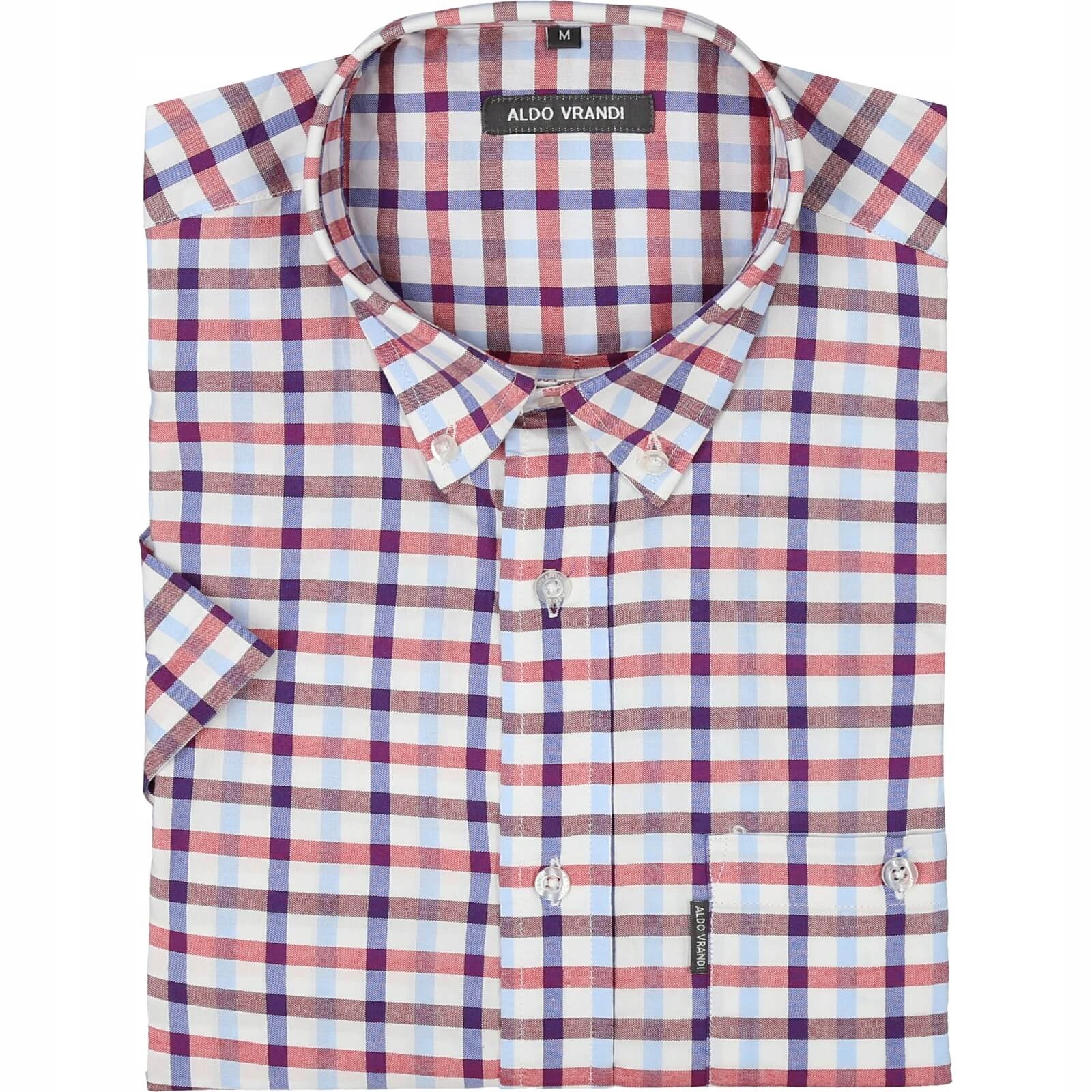 koszula w kratkę Aldo Vrandi kr 100%baw_2XL_kl_126