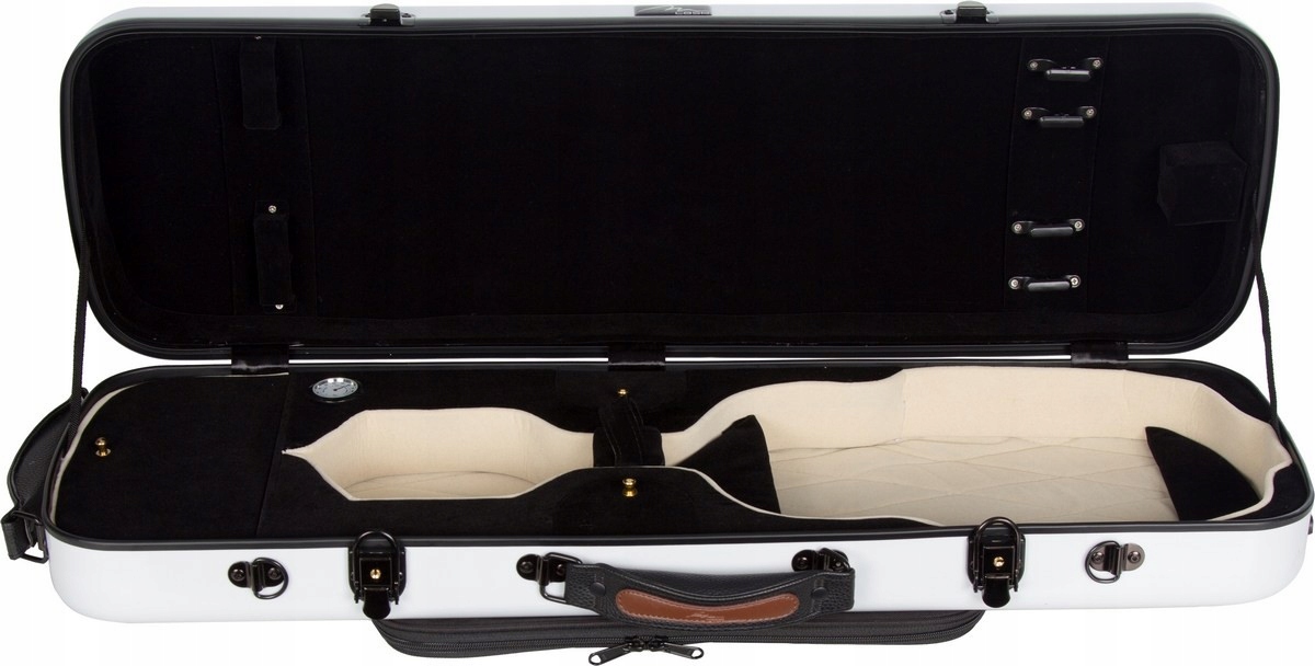 Fiberglass houslové pouzdro Oblong 4/4 M-case Bílá Černá