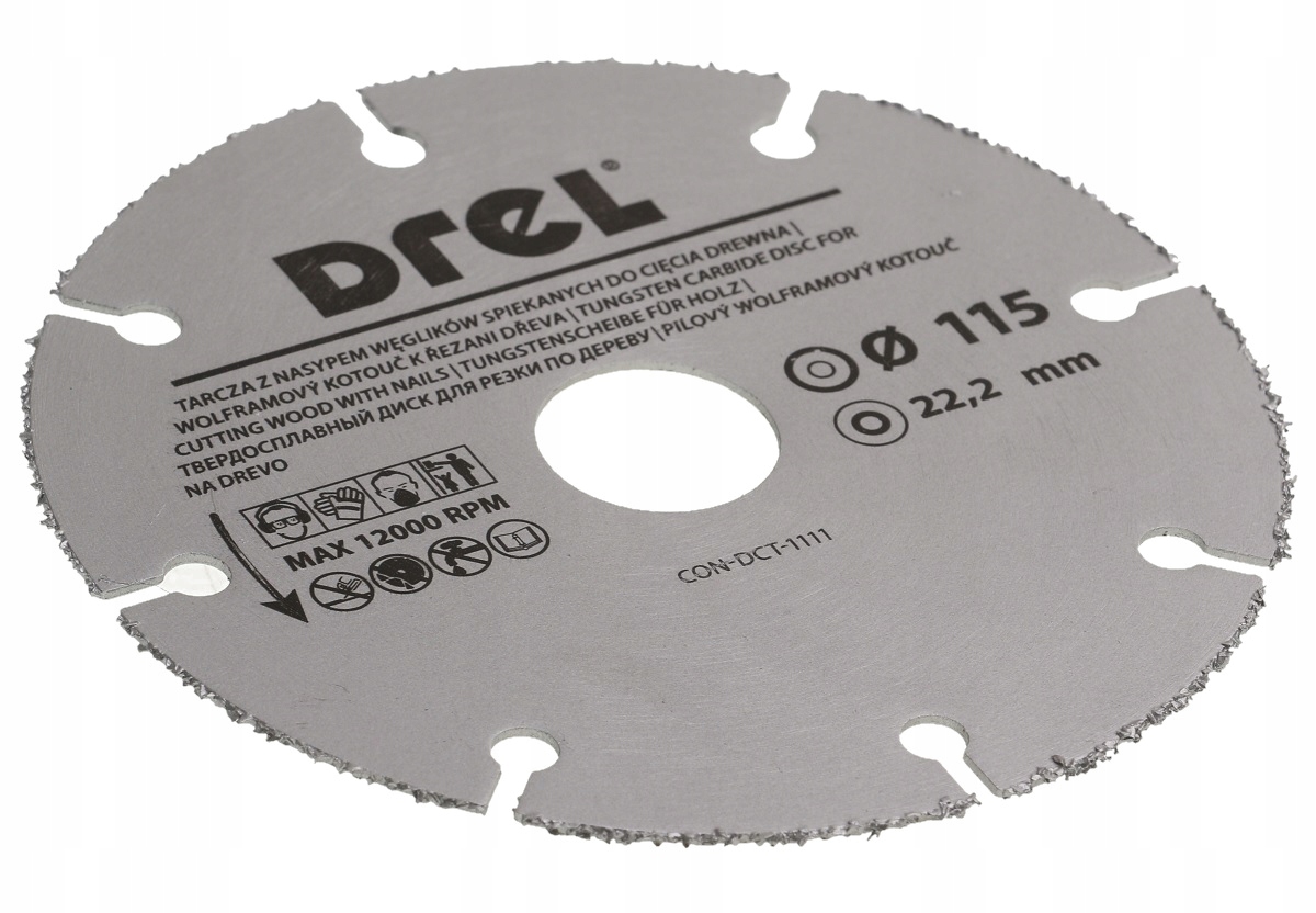 TARCZA CIĘCIA DREWNA Z WĘGLIKIEM SPIEKANYM 115MM