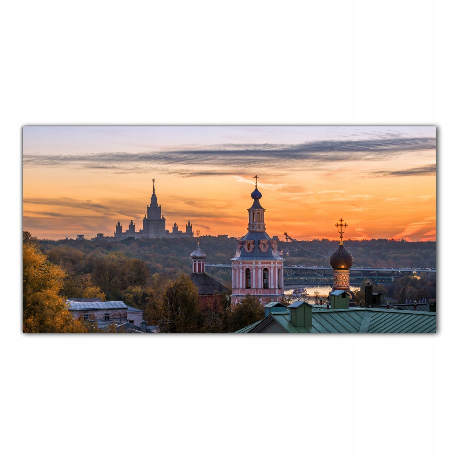 

Obraz na szkle Foto Moskwa Zachód Słońca 100x50