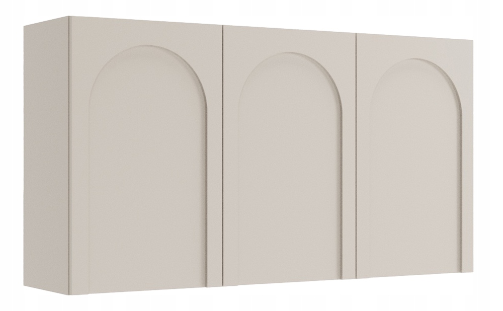 Komoda Arkadia třídveřová s frézovanými dvířky 150 cm kašmír