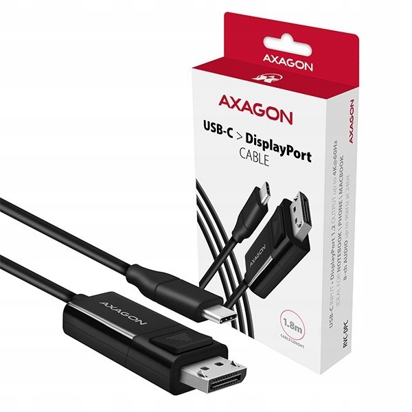 Axagon Konwerter/kabelUSB-C DisplayPort 1,8m Rvc-d