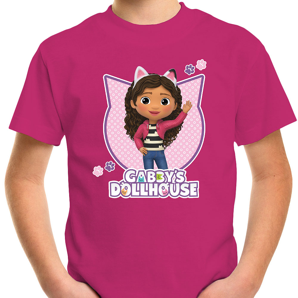 T-SHIRT KOSZULKA DLA DZIECKA KOCI DOMEK GABI 104 SUPER JAKOŚĆ