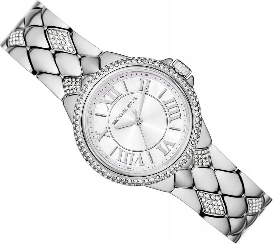 Módní, Bižuterní Dámské Hodinky Michael Kors MK4804 Stříbrné Camille Box