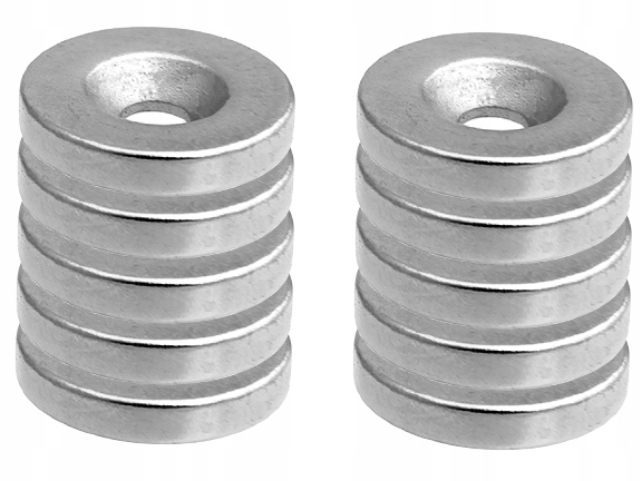 

Magnes Neodymowy 15x3 mm 7,5/3,5 Pod Wkręt 10szt