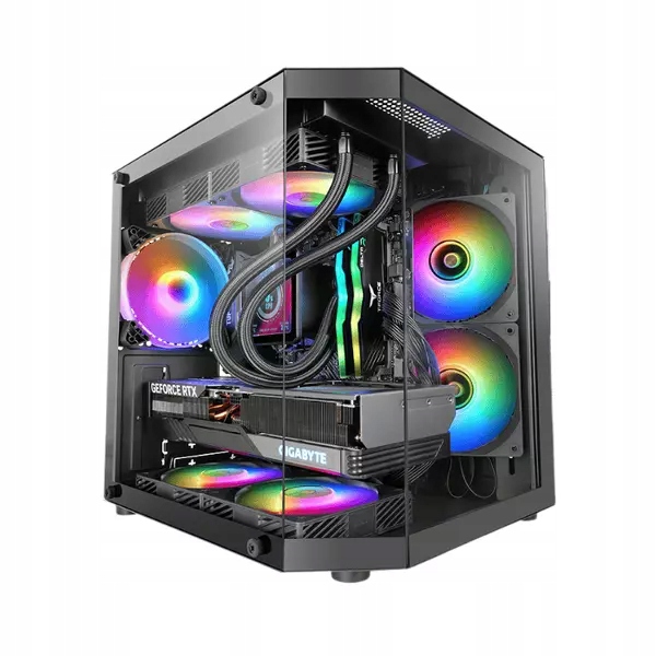 Obudowa Tacens Mars MC-3TLITE 1X120 Frgb Fan mATX