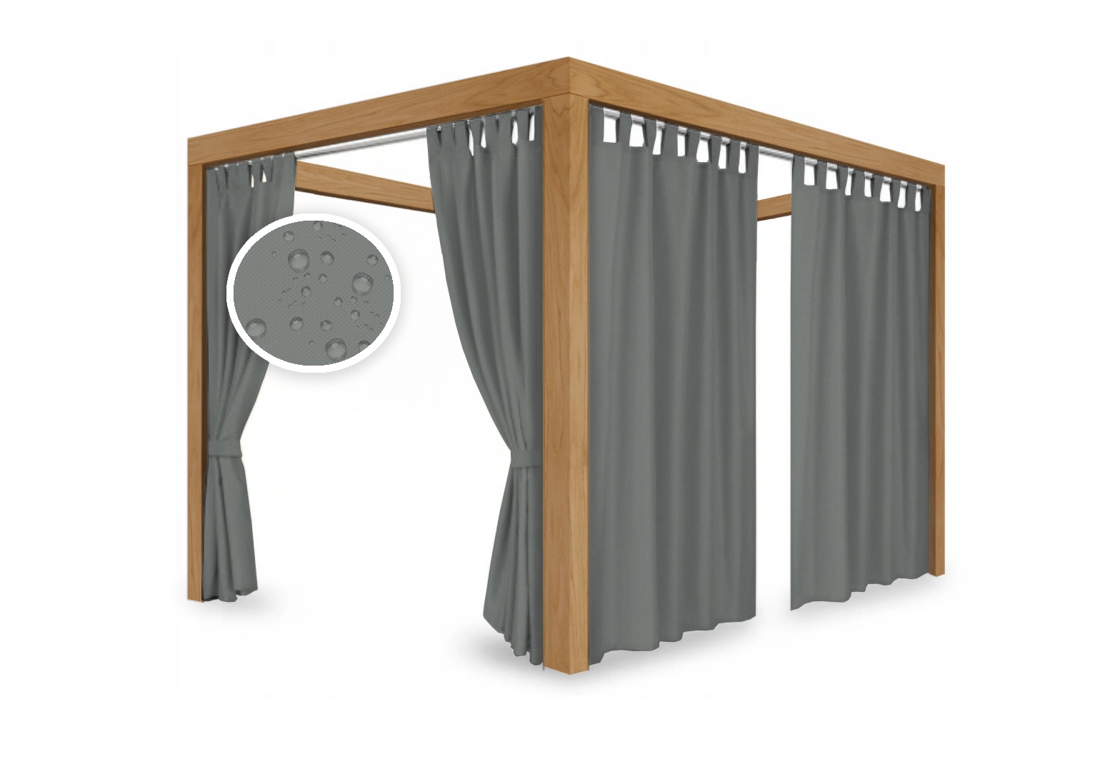 ZASŁONY NA TARAS 155x200 ZASŁONA OGRODOWA OGRODOWE NA SZELKACH WODOODPORNE Typ inny