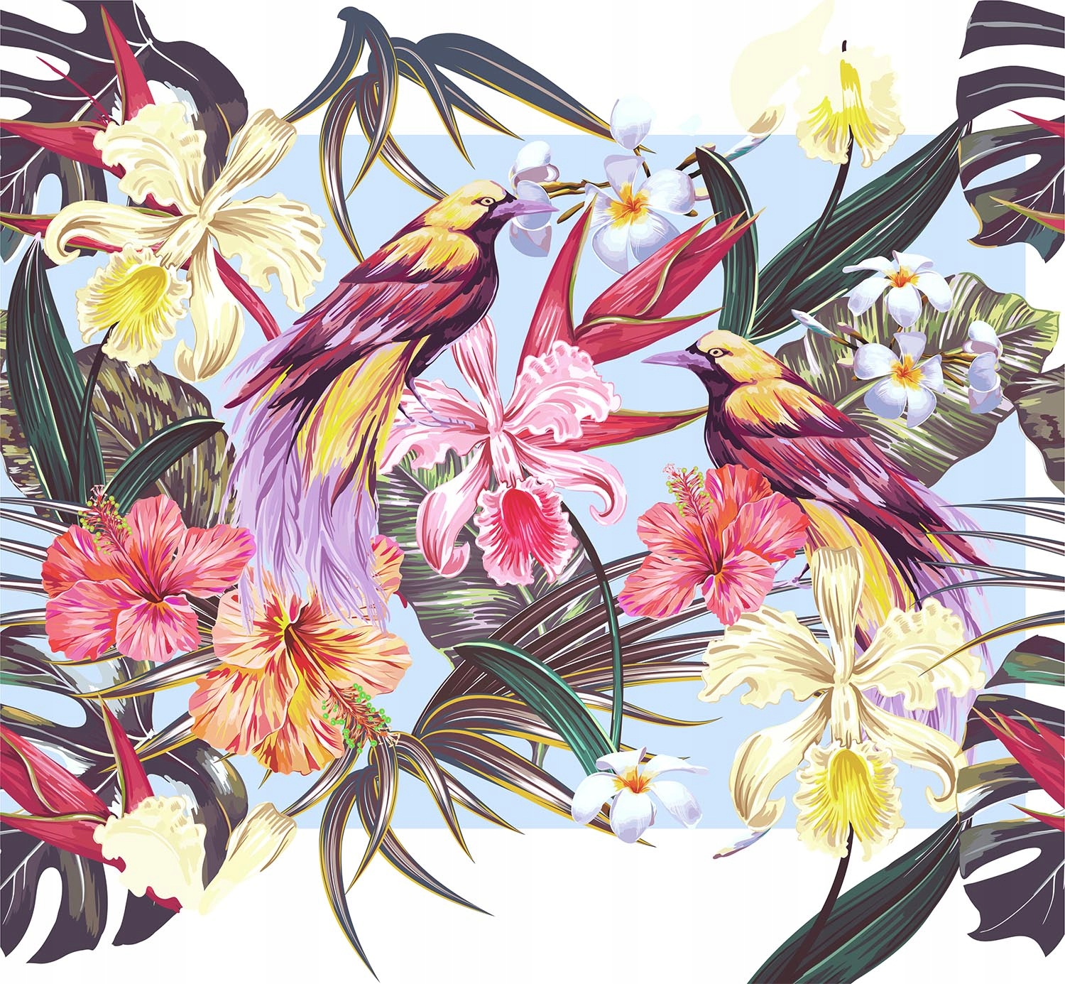 7w1 SZKLANA DESKA PANEL OCHRONNY 65x60 KWIATY SZKŁO HARTOWANE Marka TMK ArtDeko