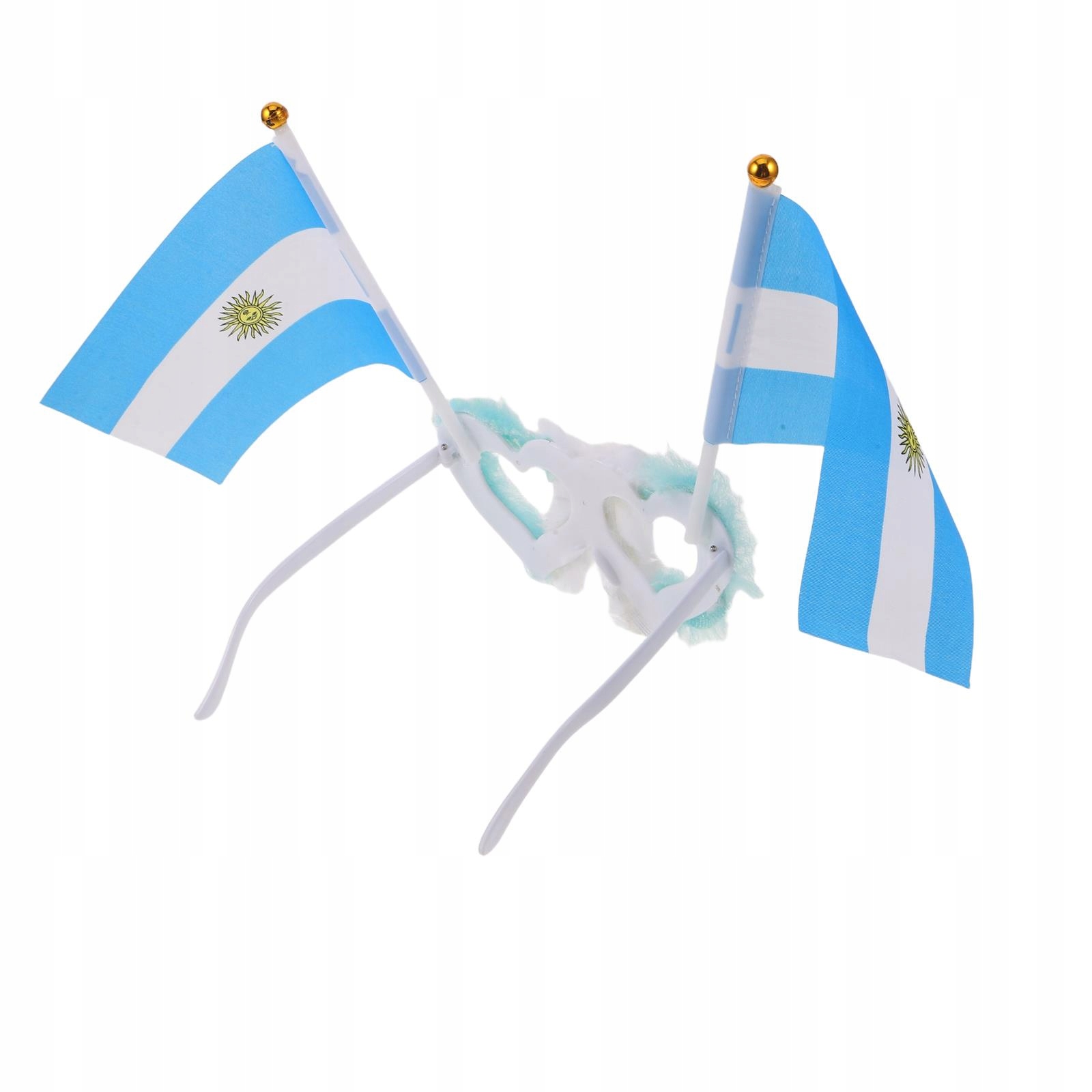 Kreatywne okulary imprezowe Niebieska-niebieska flaga Argentyny Piłkarskie ramki na zdjęcia