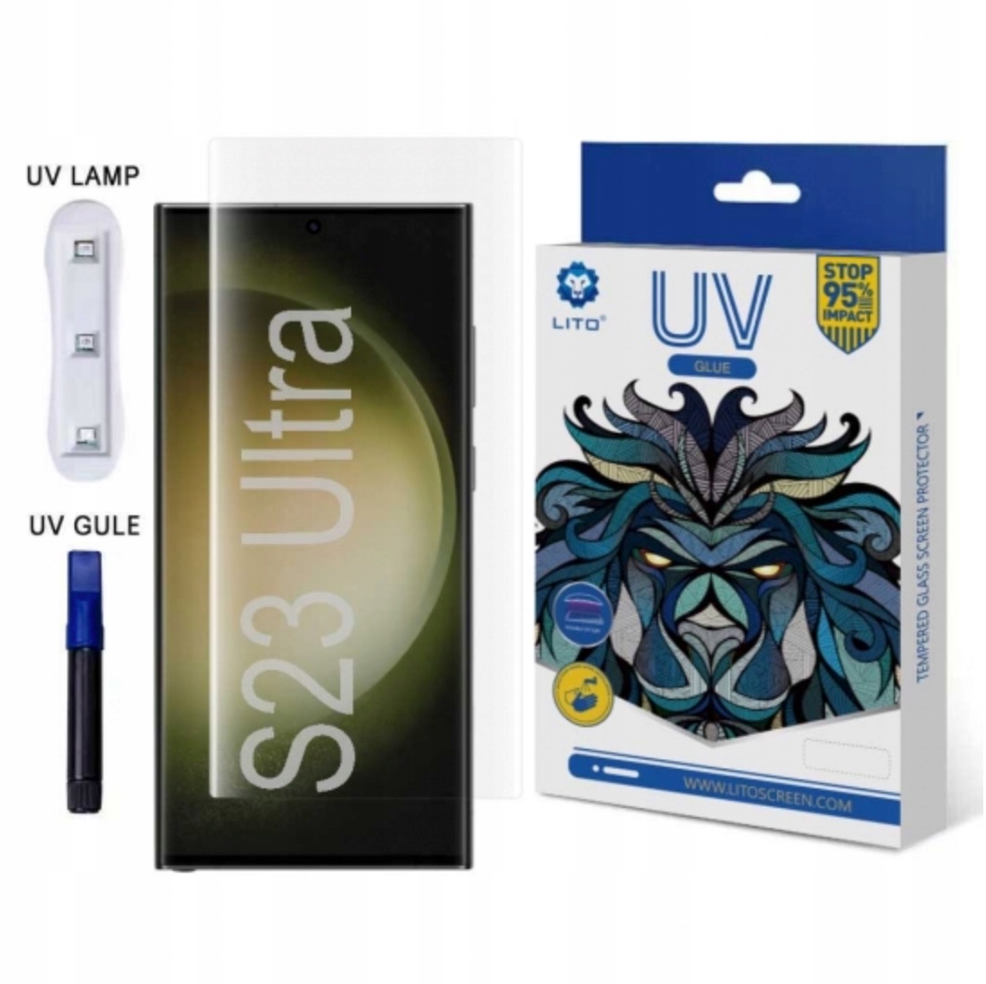 Lito 3D Uv Glass szkło ochronne na Samsung Galaxy S23 Ultra – przezroczyste
