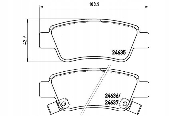 Brzdové Destičky Brembo 43022SWWG03 43022SWWG01 43