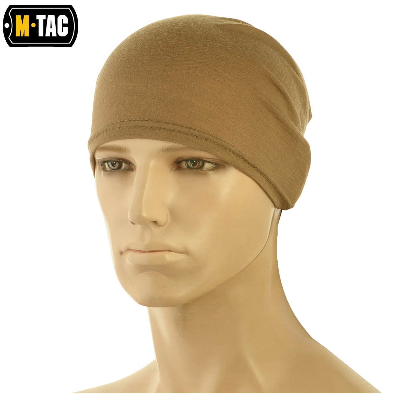 Szalokominiarka Wełna Merino Wool Komin Kominiarka Czapka M-Tac Coyote Kolor beżowy