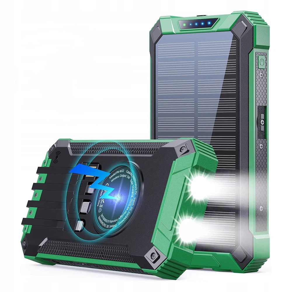 Indukční Powerbanka 20000MAH, Kompaktní A Pohodlný Solární Panel