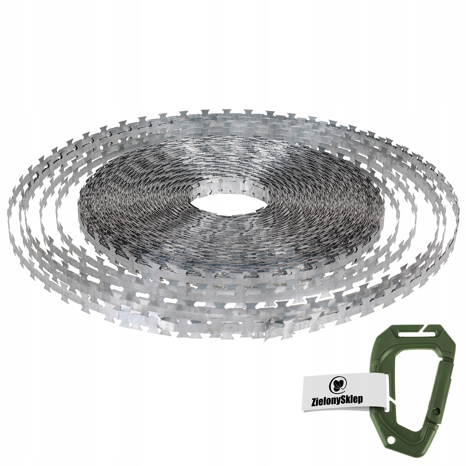 MFH DRUT ŻYLETKOWY KOLCZASTY TAŚMA OCYNK 120m + Gratis