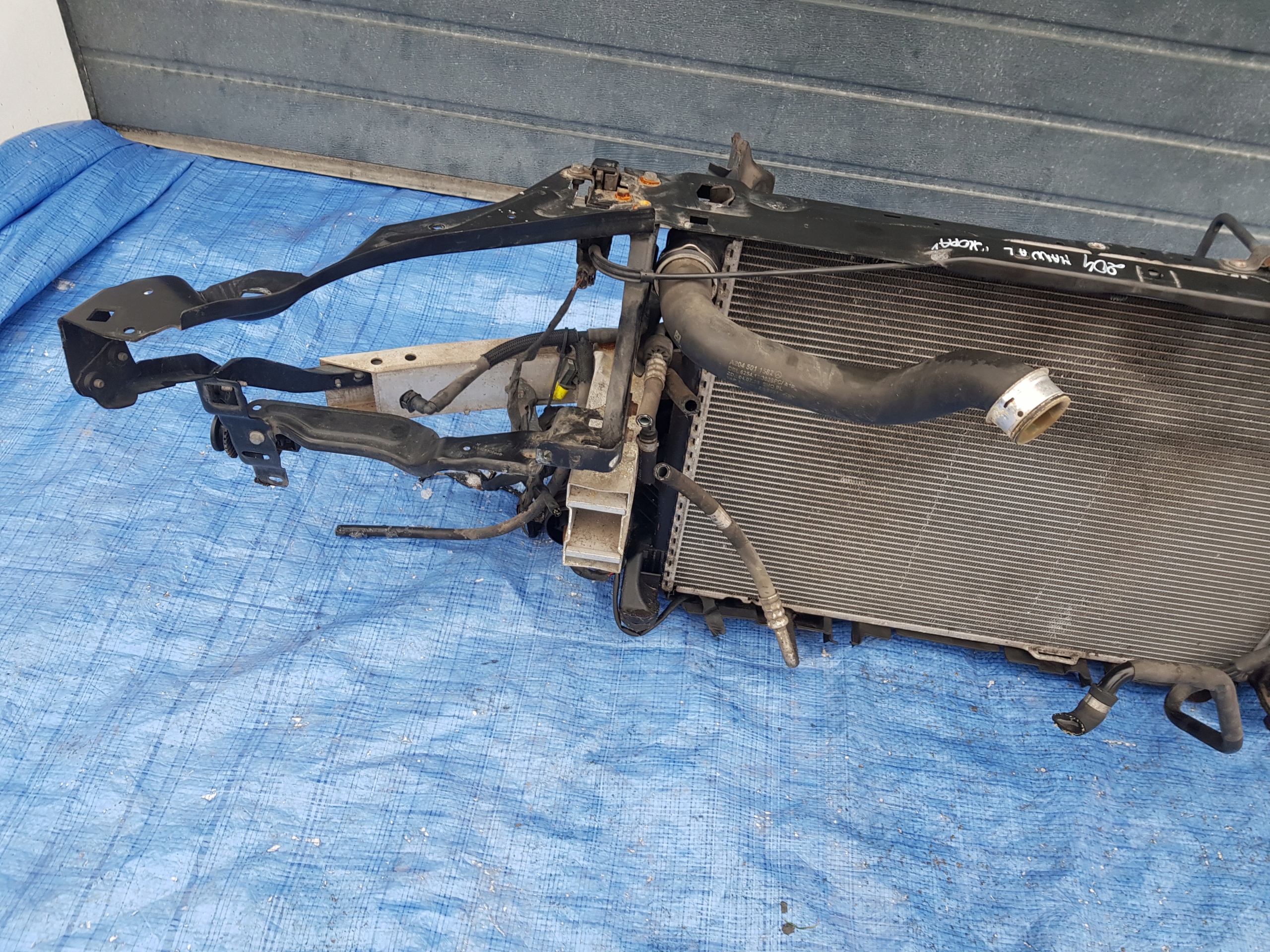 support panel for radiators radiator MERCEDES W204 2.2 CDI 651 MANUAL