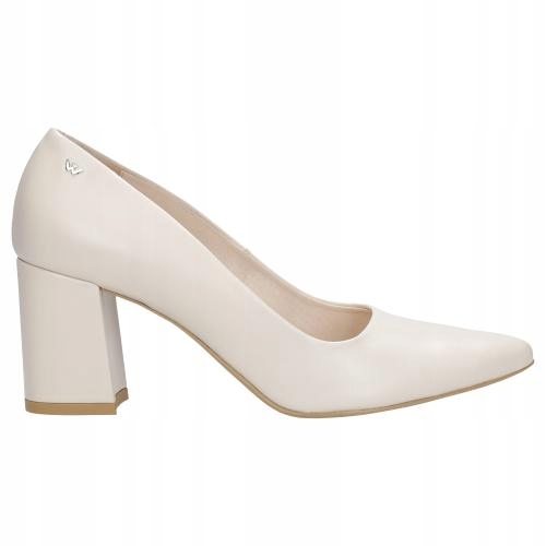 

Buty Wojas Czółenka damskie skóra beżowe r. 36,5