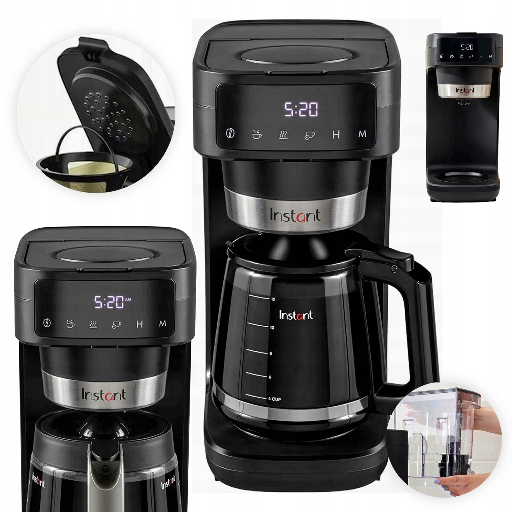 Překapávací kávovar Instant Infusion Brew Plus 1,77 programátor