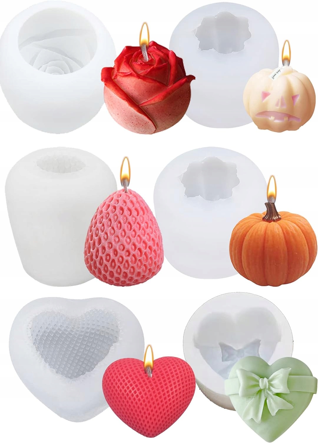 Levně Set 6 vykrajovátek na 3D svíčky na Halloween