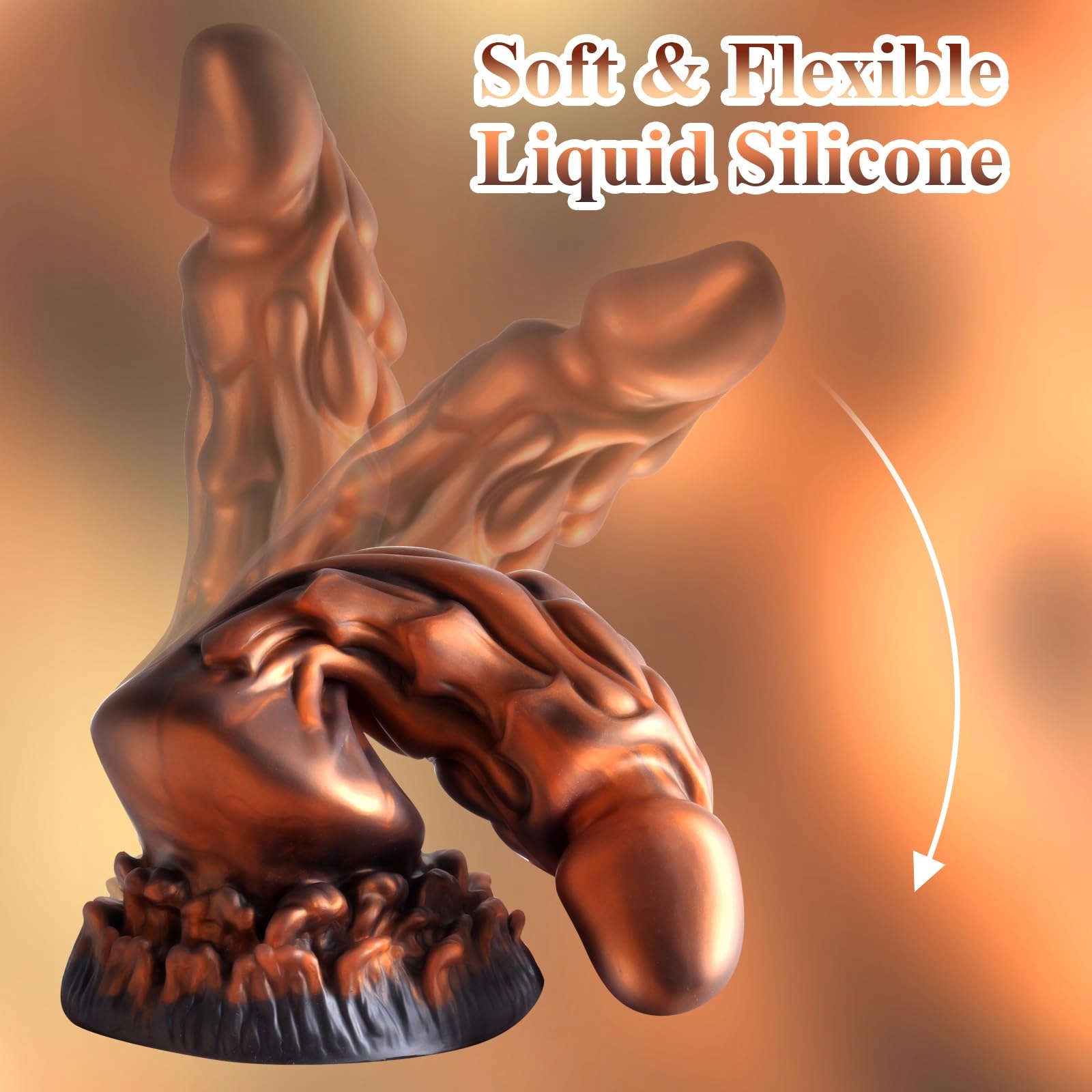 DRACHEN Dildo Realistyczny 24cm Silikonowy Do Stymulacji G Punktu — miniatura 4