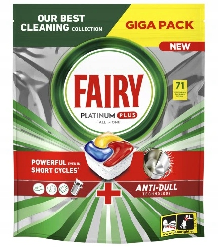 Fairy Platinum Plus All In One tabletki do zmywarki 71 szt