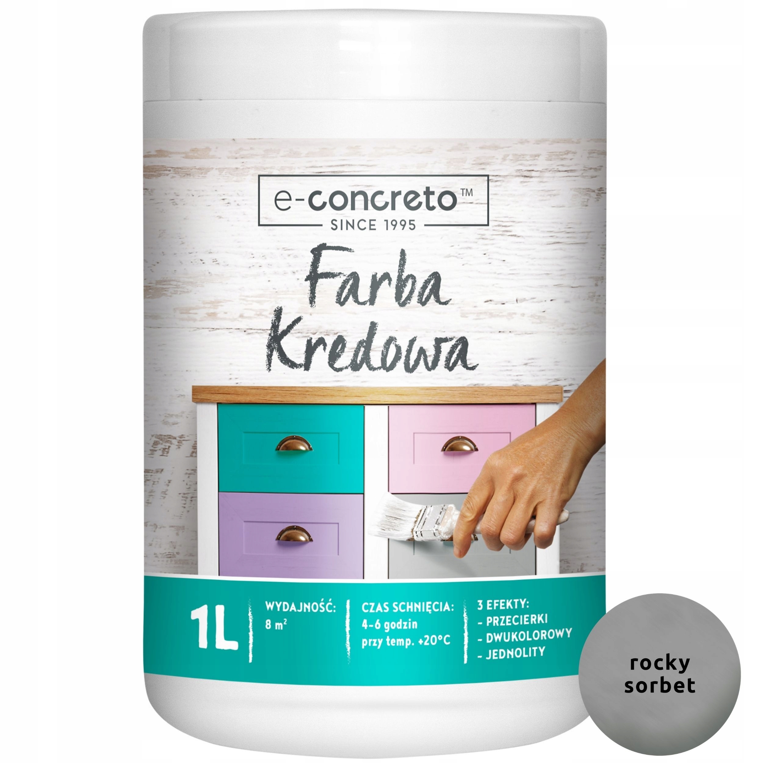 

Farba Kredowa do Renowacji Mebli 1L | Rocky Sorbet
