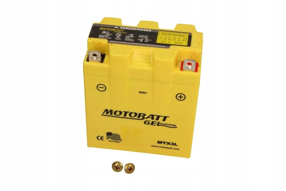 Akumulator Moto. 12V 3AH/40A P+ Żelowy (WYM:97X56X109)
