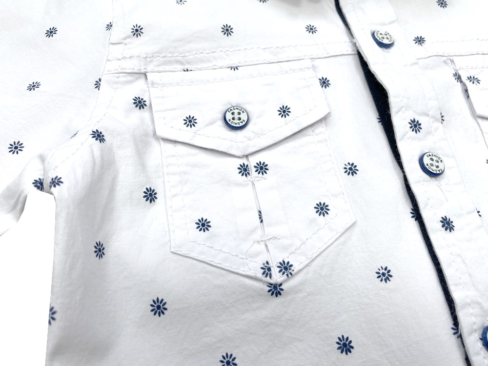 KOSZULA bawełniana ACTIV r 10 - 122 WHITE + gratis Kolor biały