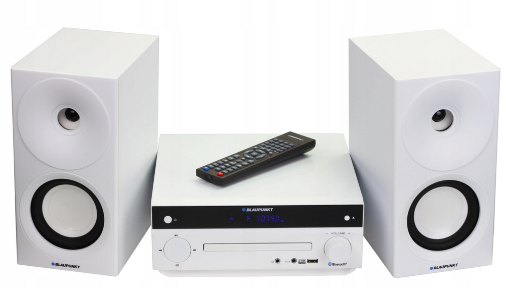 BLAUPUNKT MINI MIKRO WIEŻA MS30BT BIAŁA EDITION Prezent komunia Model MS30BT